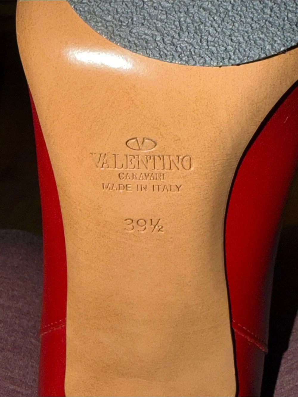Valentino Garavani Knee-High Boots - Red Leather - EU 39.5 (US 9-9.5) - Picture 6 of 6